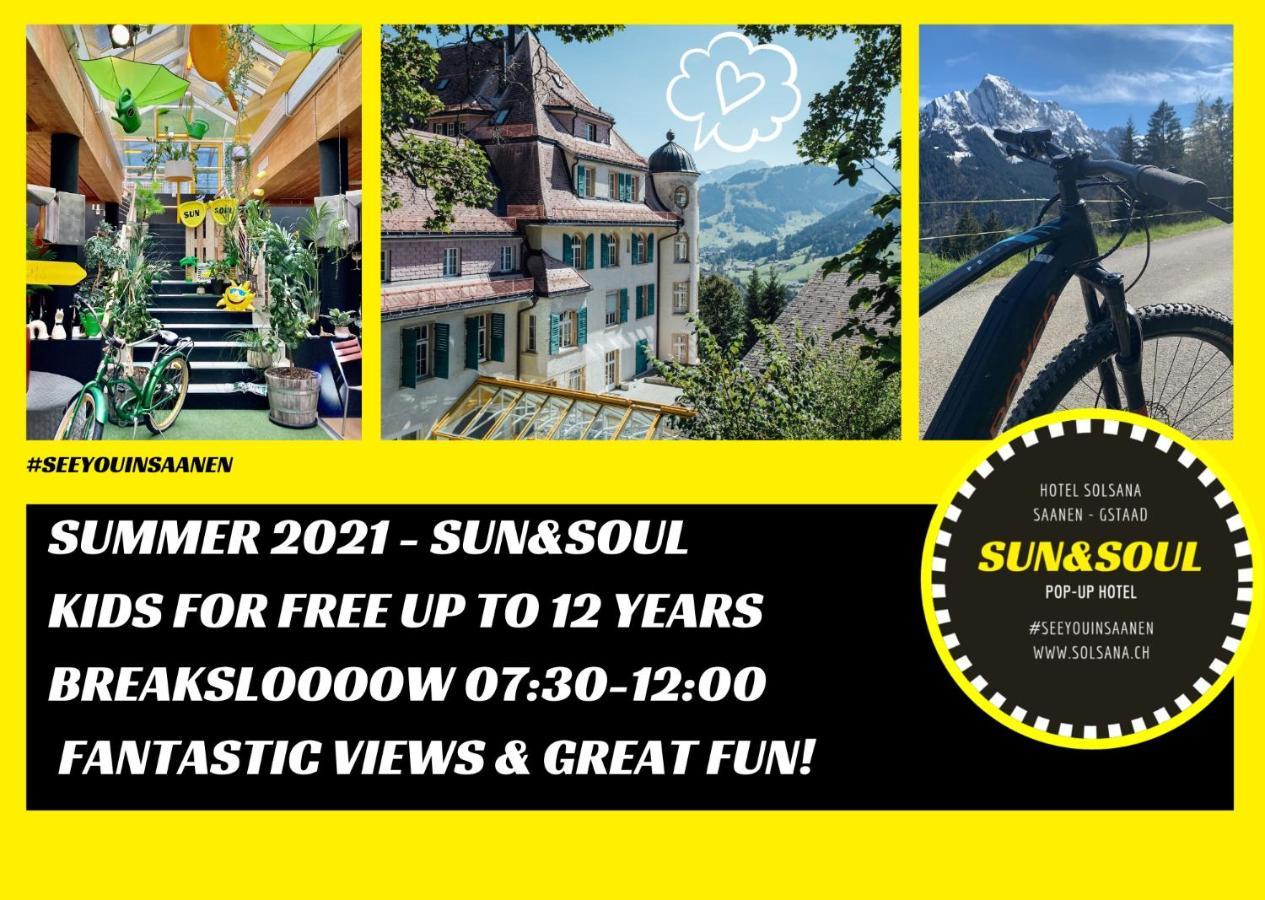 The Sun&Soul Panorama Pop-Up Hotel Solsana Saanen Dış mekan fotoğraf